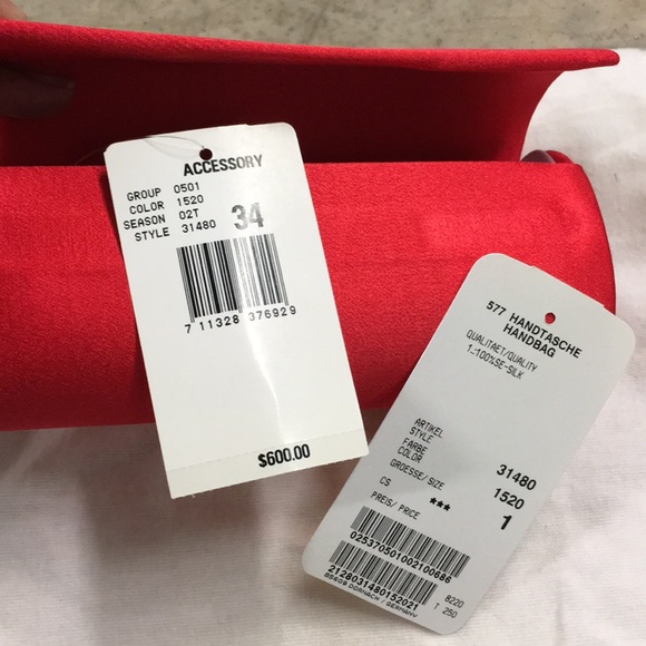 Escada red evening bag - Picture 5 of 7